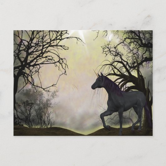 Unicorn Fantasy Briefkaart (Voorkant)