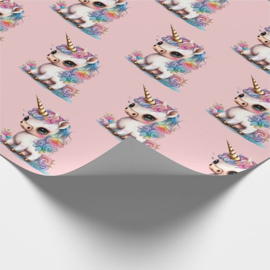 Unicorn Fantasy Cadeaupapier (Hoek)