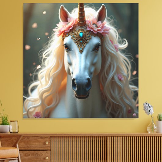 Unicorn Fantasy Canvas Afbeelding 2 (Insitu (Woonkamer))