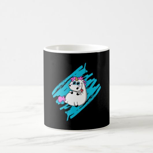 Unicorn Fantasy Cute Animals Funny Rainbow Gift Koffiemok (Center)