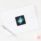 Unicorn Fantasy Cute Animals Funny Rainbow Gift Vierkante Sticker (Envelop)