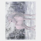 Unicorn Fantasy Fleece Blanket (Voorkant)