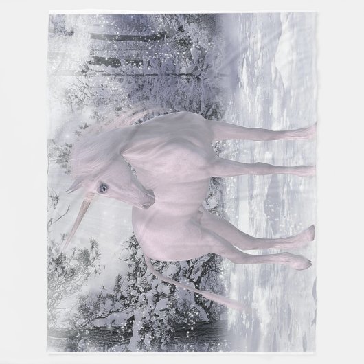 Unicorn Fantasy Fleece Blanket (Voorkant)