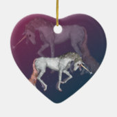 Unicorn Fantasy Keramisch Ornament (Achterkant)