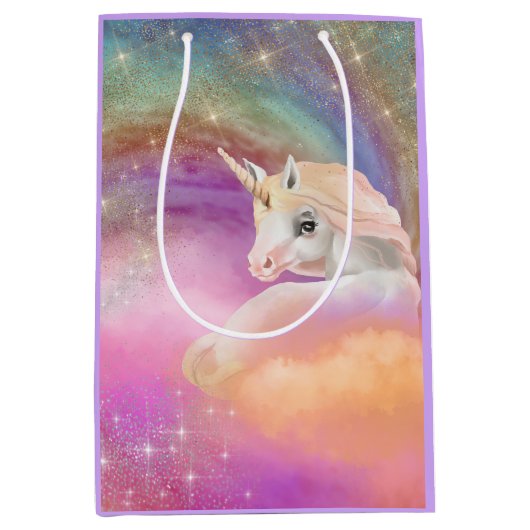 Unicorn Fantasy, onbuigzaam Medium Cadeauzakje (Voorkant)