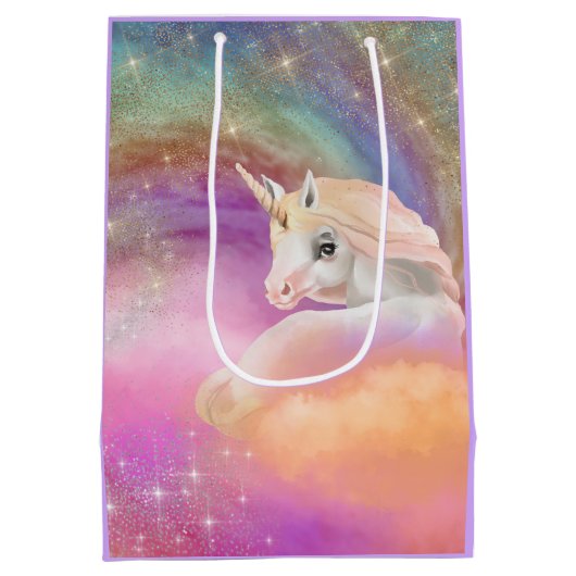 Unicorn Fantasy, onbuigzaam Medium Cadeauzakje (Achterkant)