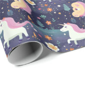 Unicorn Fantasy Pattern Cadeaupapier (Rol Hoek)