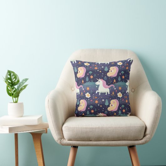 Unicorn Fantasy Pattern Kussen (Stoel)
