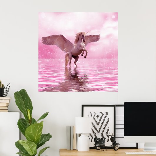 Unicorn Fantasy Poster (Thuiskantoor)