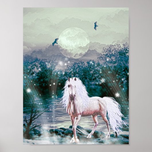 Unicorn Fantasy Poster (Voorkant)