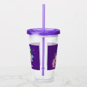 Unicorn  Fantasy Rainbow Gepersonaliseerde Acryli Acryl Drinkbeker (Rechts)