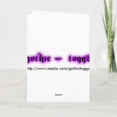 Unicorn Fantasy Wenskaart Kaart (Achterkant)