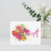Unicorn Fart Briefkaart (Staand voorkant)
