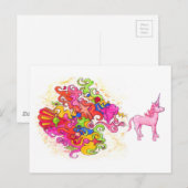Unicorn Fart Briefkaart (Voorkant / Achterkant)
