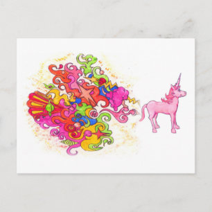 Unicorn Fart Briefkaart