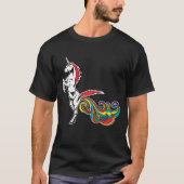 Unicorn Farting Rainbow Funny Hilarious Gay Womens T-shirt (Voorkant)