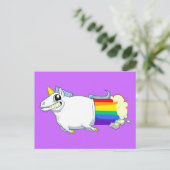 Unicorn Farts Briefkaart (Staand voorkant)