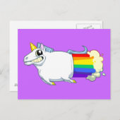 Unicorn Farts Briefkaart (Voorkant / Achterkant)