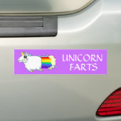 Unicorn Farts Bumpersticker (Op auto)
