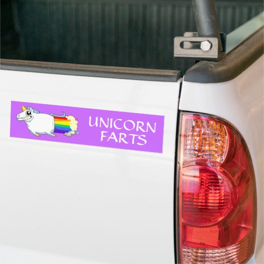 Unicorn Farts Bumpersticker (Op Truck)
