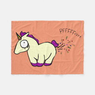 Unicorn Farts Fleece Deken