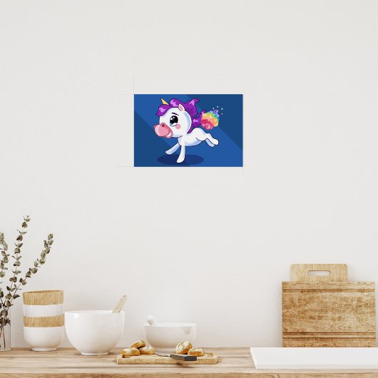 Unicorn Farts Poster (Keuken)