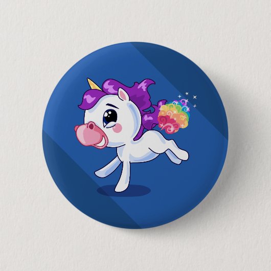 Unicorn Farts Ronde Button 5,7 Cm (Voorkant)