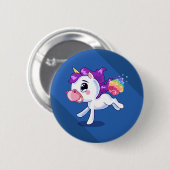 Unicorn Farts Ronde Button 5,7 Cm (Voorkant /achterkant)