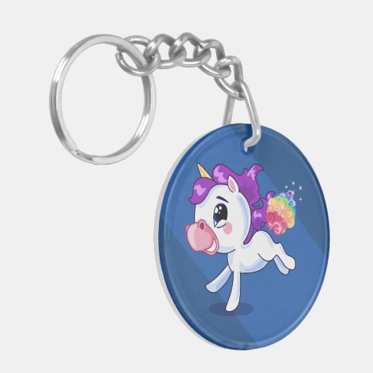 Unicorn Farts Sleutelhanger (Voorkant Links)