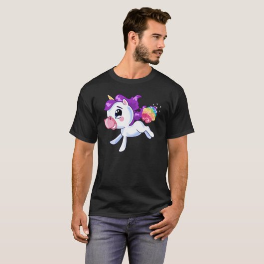 Unicorn Farts T-shirt (Voorkant volledig)