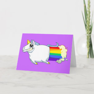 Unicorn Farts Wenskaart Kaart