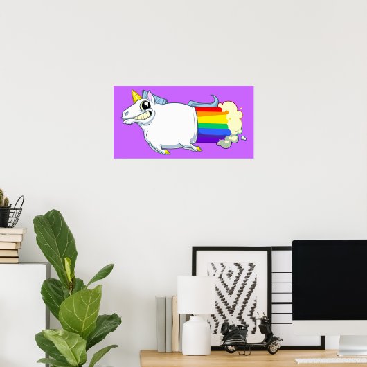 Unicorn Fartsv Poster (Thuiskantoor)