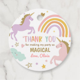Unicorn Favor Tags Deel Magische Regenboogdag Bedankjes Labels