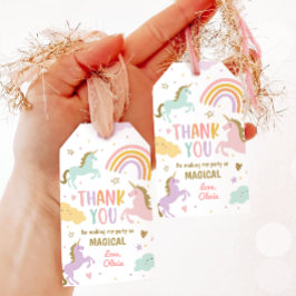 Unicorn Favor Tags Deel Magische Regenboogdag Cadeaulabel