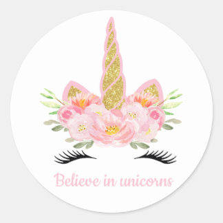 Unicorn Favor Tags Sticker