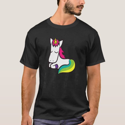 Unicorn Favorite Sleep Unicorn Pajama T-shirt (Voorkant)