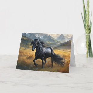 Unicorn Feestdagen Kaart