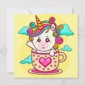 Unicorn Feestdagenkaart (Voorkant)