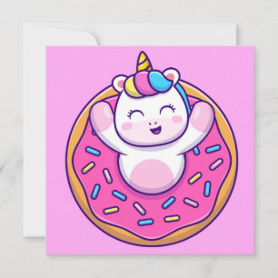 Unicorn Feestdagenkaart