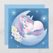 Unicorn Feestdagenkaart (Voorkant / Achterkant)