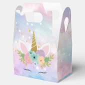 Unicorn-feestnummer verjaardagsfeestje gepersonali bedankdoosjes (Geopend)