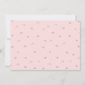 Unicorn Fields Birthday Party nodigt uit Kaart (Achterkant)