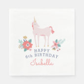 Unicorn Fields Birthday Party Servet (Voorkant)