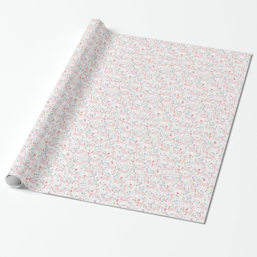 Unicorn Fields Cadeaupapier (Uitgerold)