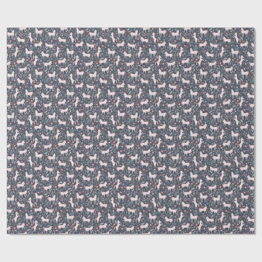 Unicorn Fields Wrapping Paper Cadeaupapier (Vlak)