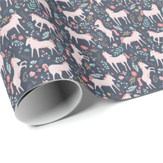 Unicorn Fields Wrapping Paper Cadeaupapier (Rol Hoek)