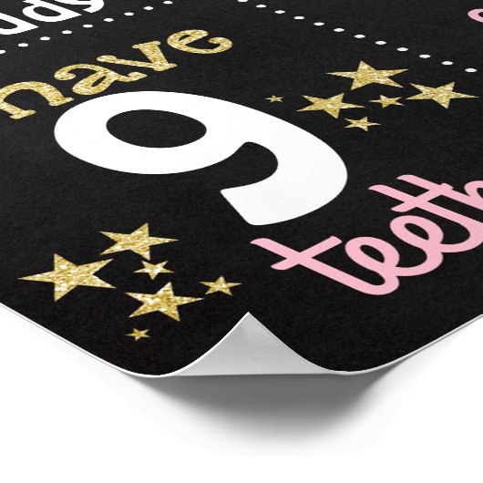 Unicorn First Birthday Party chalkboard Poster (Hoek)