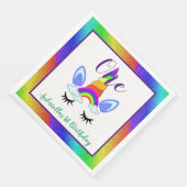 Unicorn First Birthday Servet (Hoek)