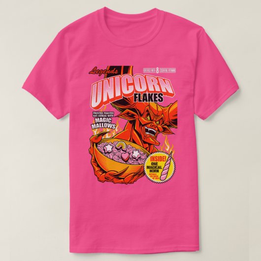 UNICORN FLAKES T-SHIRT (Design voorkant)