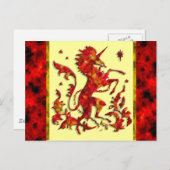 Unicorn Flames Briefkaart (Voorkant / Achterkant)